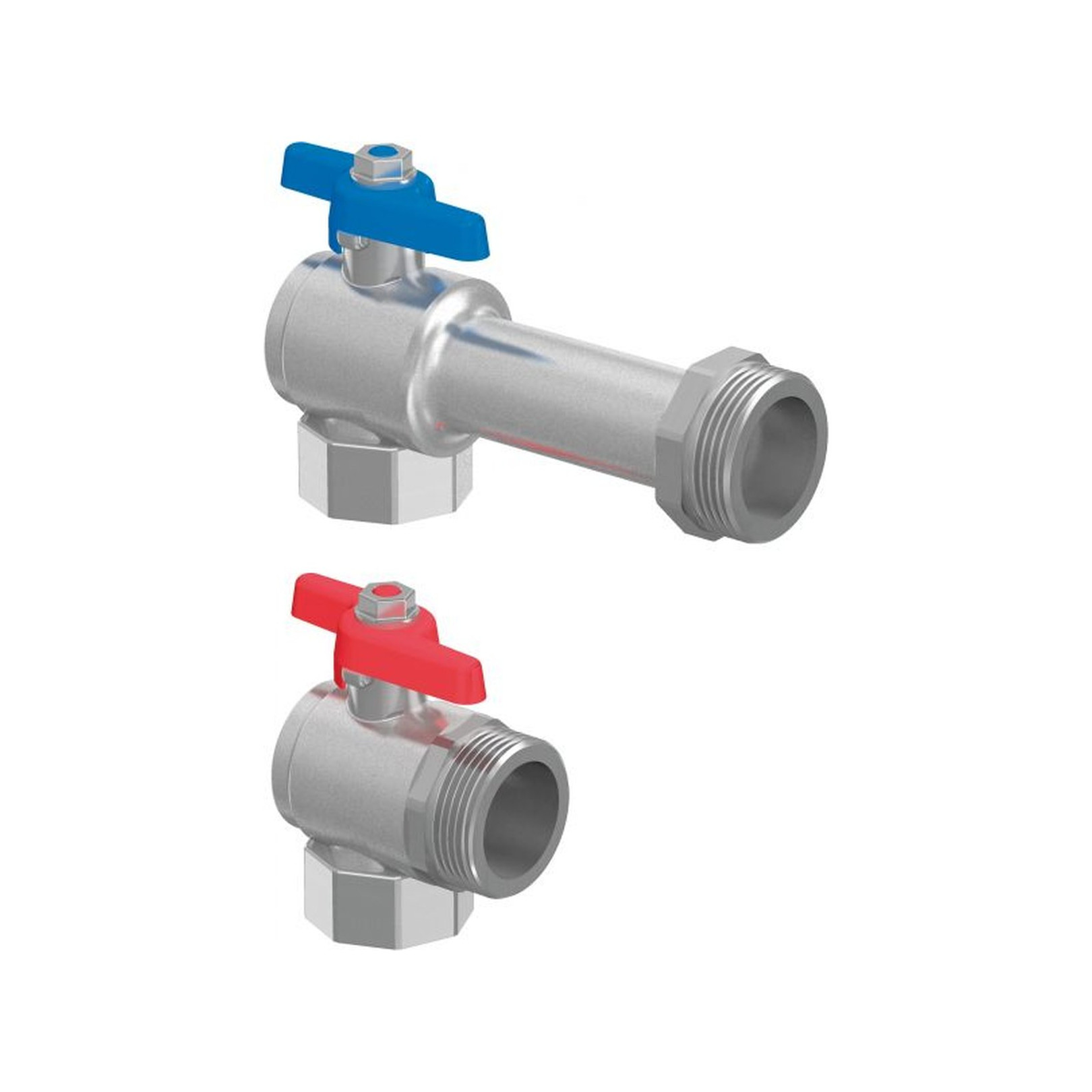 Uponor Vario Eckkugelhahn G1-Rp1 Messing vernickelt 1090732