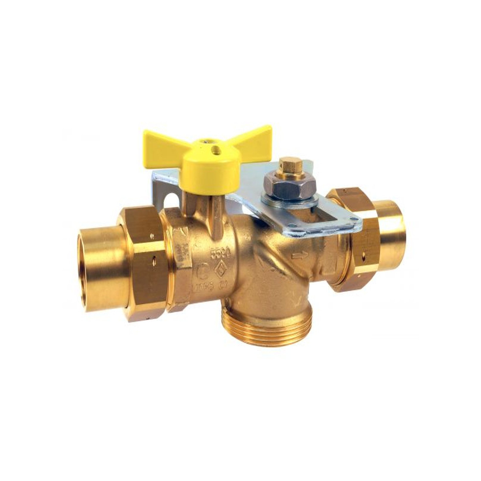 Aalberts Montageset SEPP Easy 5290103 DN25 Einrohrzaehler Messing 0048689