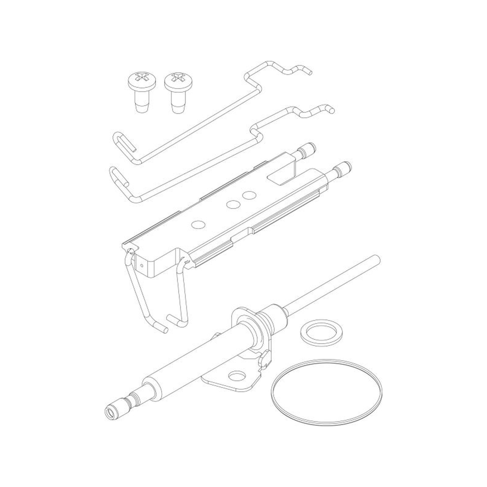 Bosch Wartungsset Junkers Service Kit 18 kW Heizwert ZSR ZWR Zündelektrode Ionisationselektrode Dichtung 7736901299