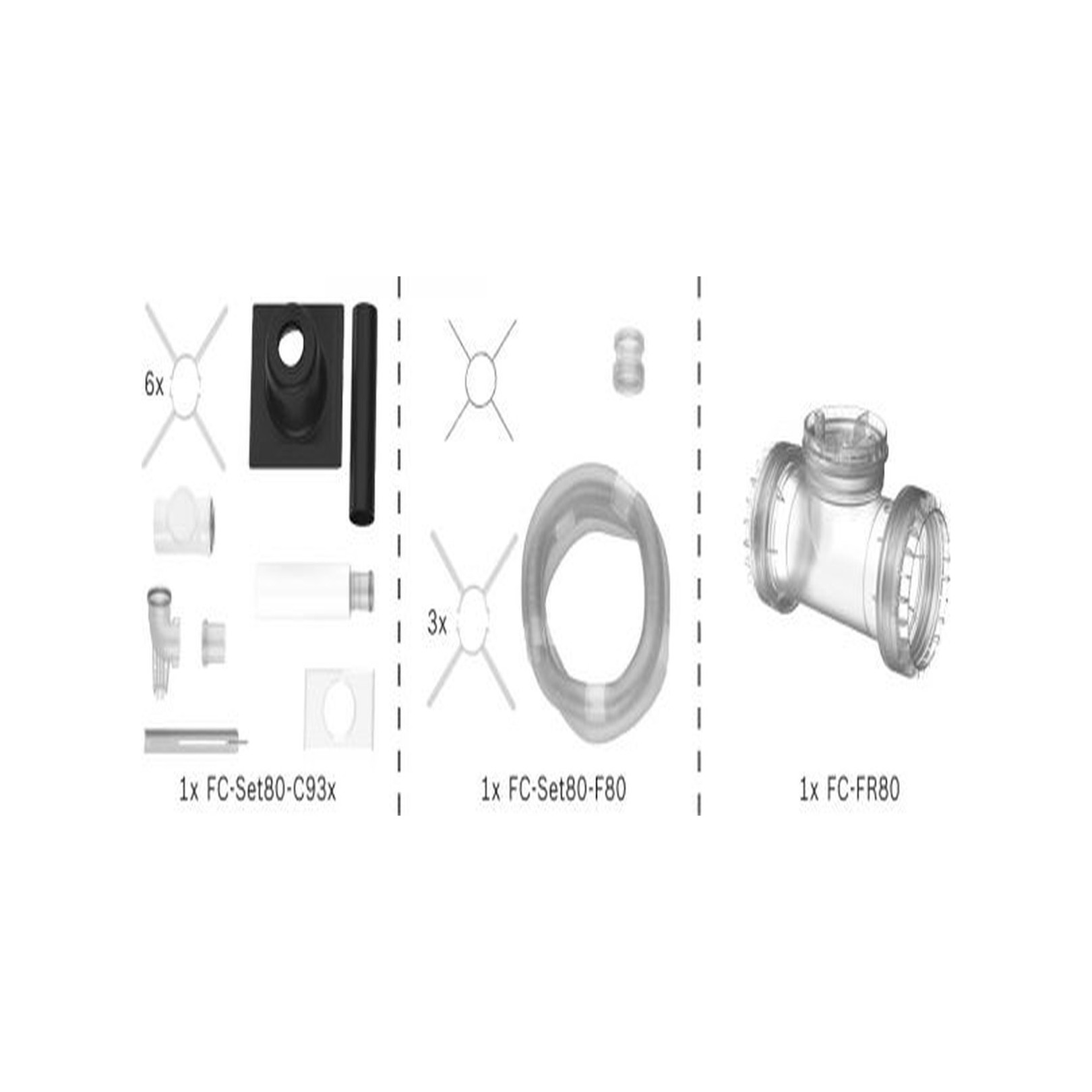 Bosch Abgas-Standardpaket BOPA FC15 Schacht flexibel 80-125 15m RLU 7739617755