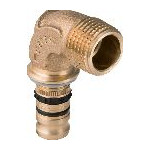 Geberit Mepla Übergangsbogen 90 Grad 20 mm R 1/2 Rotguss Außengewinde 602252005