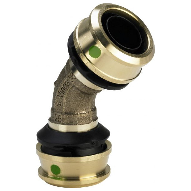 Viega Bogen Raxofix 5326 45 Grad 63mm Rotguss SC-Contur 647117