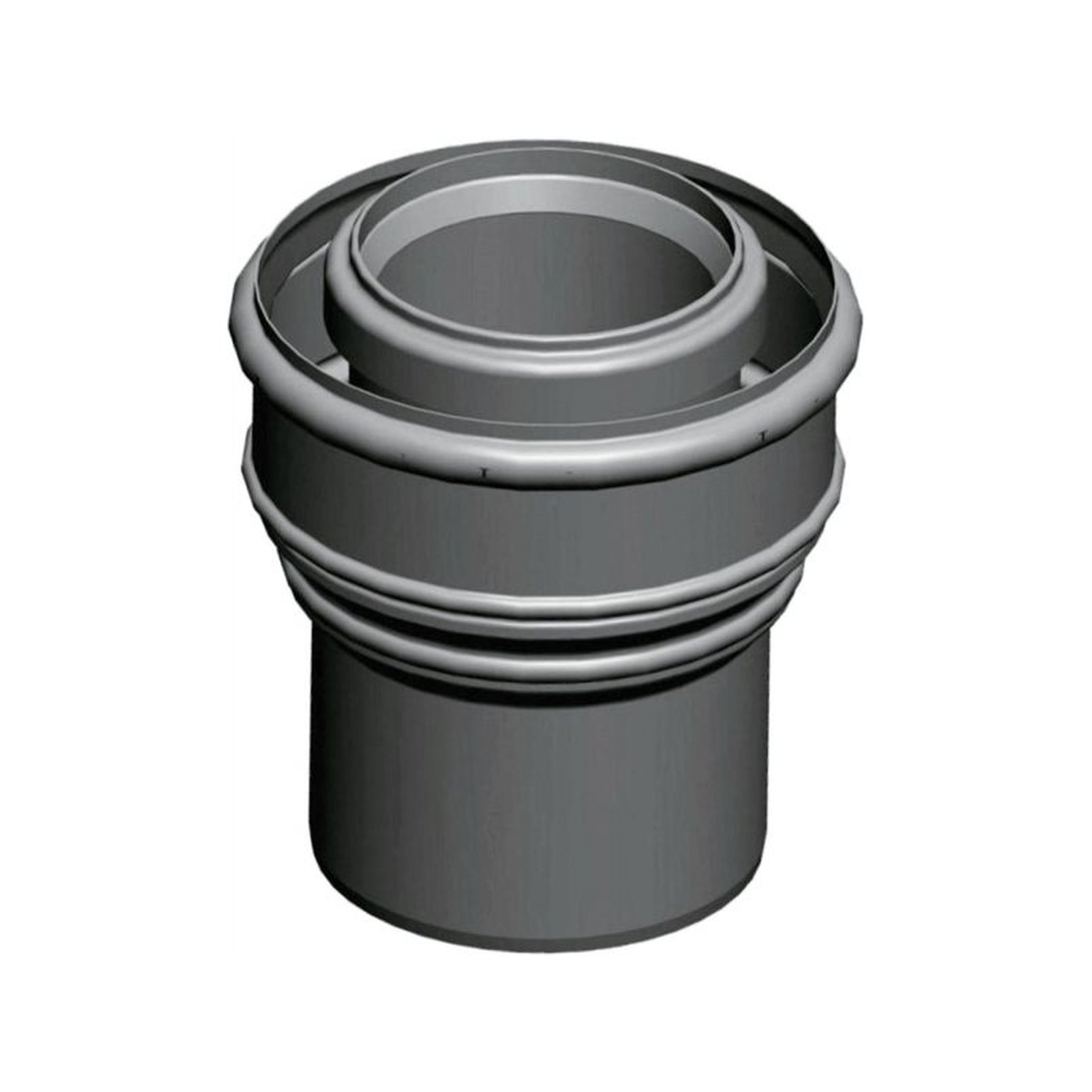 Wolf Übergang Abgasführung konzentrisch DN80/125 DN110/160 steckbar Polypropylen weiß 2651485