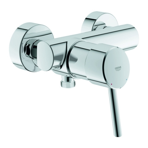 Grohe Brausebatterie Einhebel Concetto DN 15 Wandmontage Chrom SilkMove Rückflussverhinderer 32210001