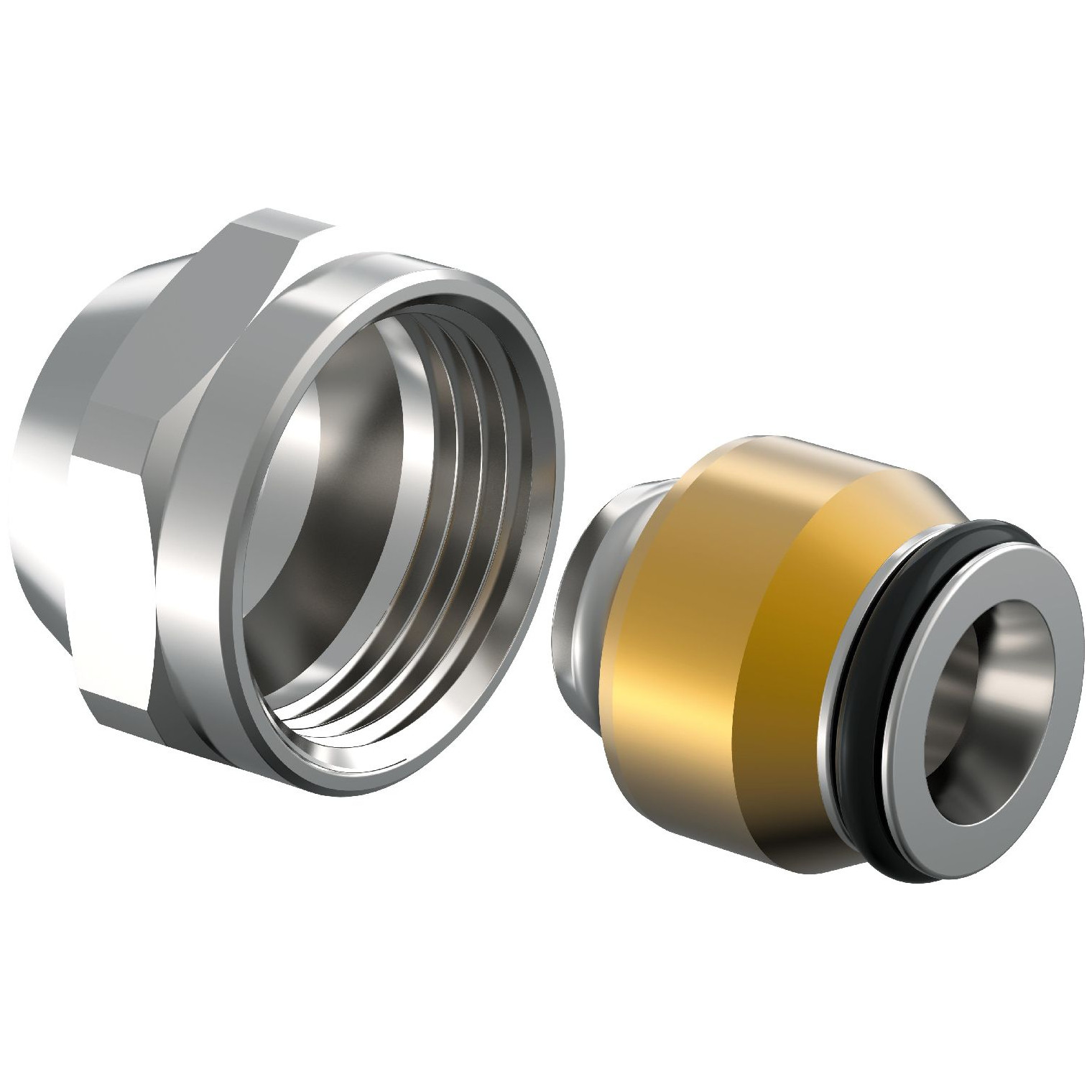 Uponor Uni-X Verschraubung MLC 20 G-3/4 Euro Messing verzinnt 1058092