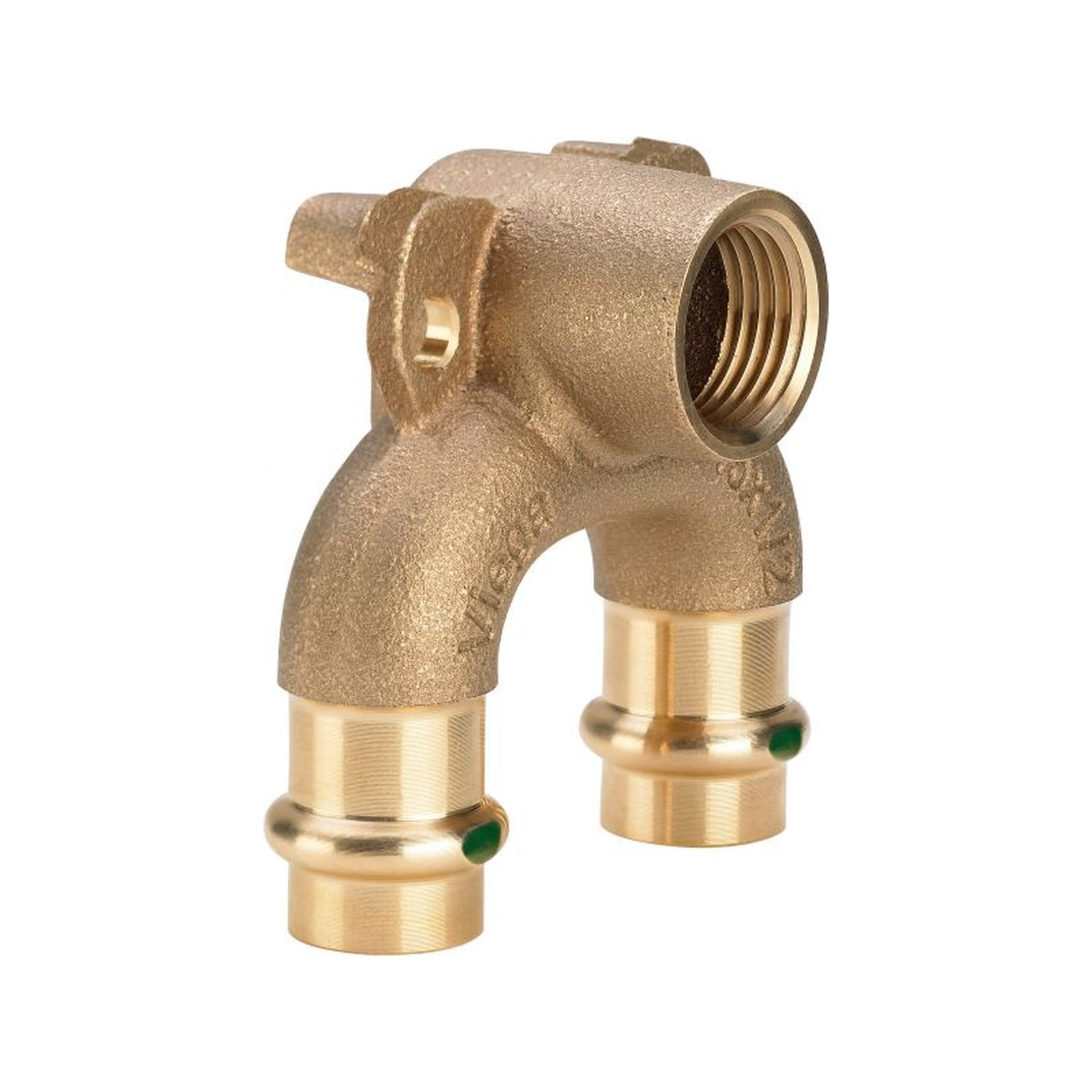 Viega Pressfitting Sanpress 2228.7 Doppelwandscheibe 22mm 1/2 Zoll IG Siliziumbronze SC-Contur 687908