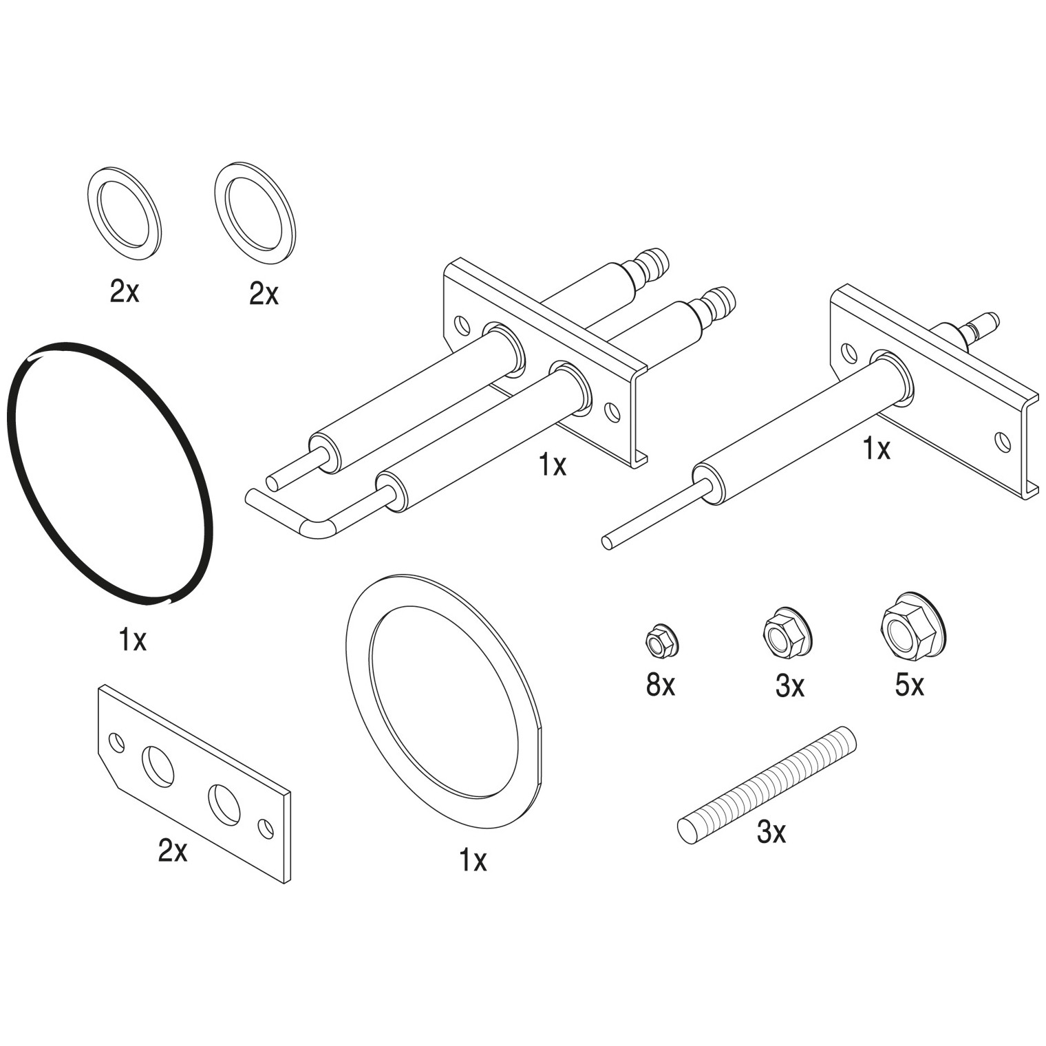 Bosch Service Set KB372 Condens 7000F everp Ersatzteil 8738805303