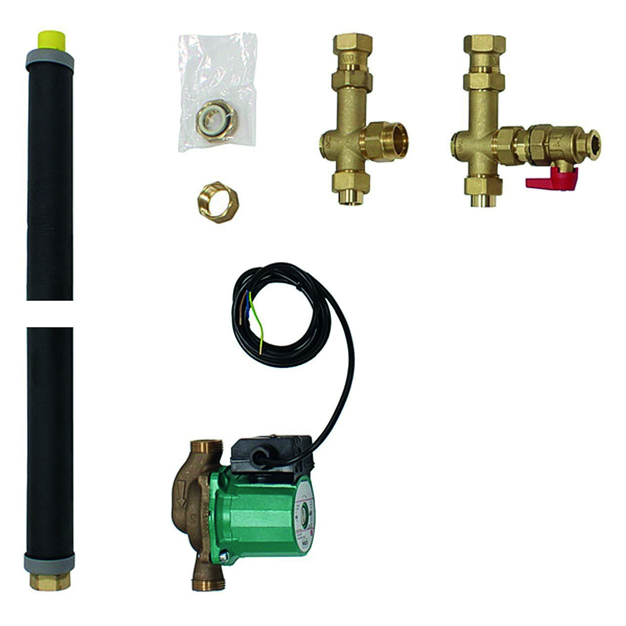 Vaillant Legionellenschutz Baugruppe Solarspeicher Verrohrung Umwälzpumpe Anschlussflansch 302076