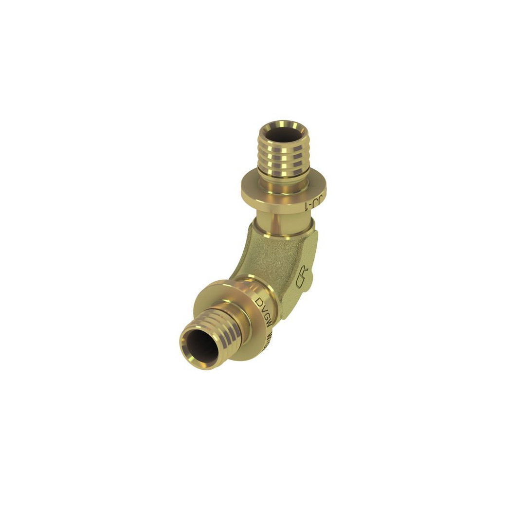 TECEflex Bogen 90 Grad druckverlustoptimiert Siliziumbronze 32x32 707332