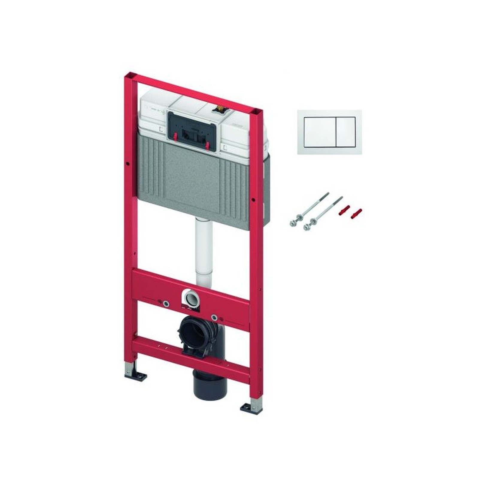 TECE WC-Set TECEbase Spülkasten Betätigungsplatte weiß Bauhöhe 1120 mm 9400400