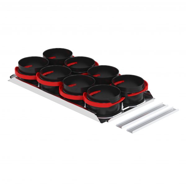 Zehnder ComfoWell Montageplatte CW420 8x DN90P Stahlblech RapidLock 990323622