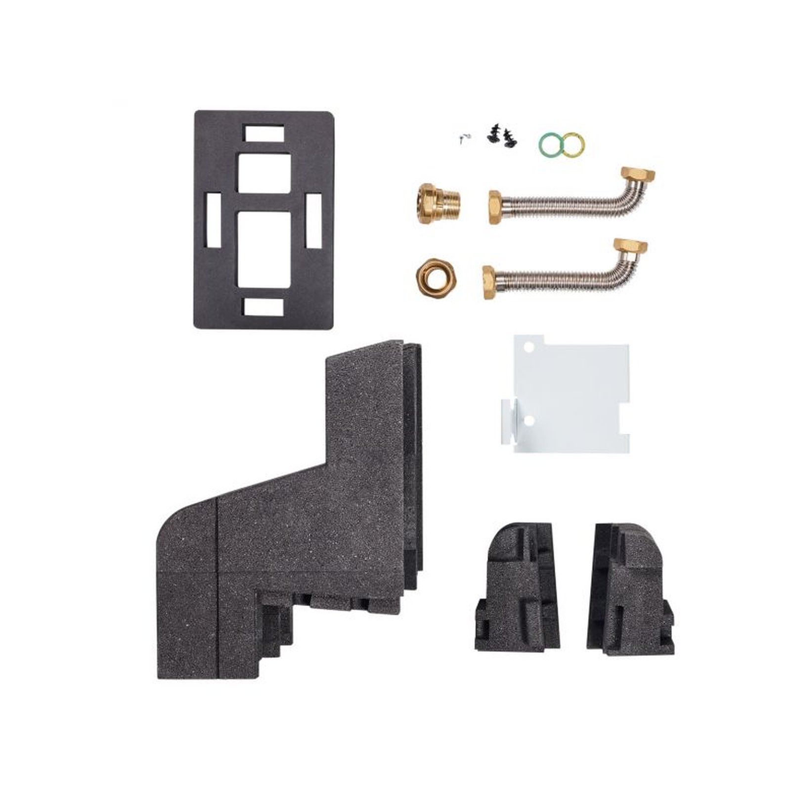 Vaillant Montageset Bodenanschluss GEG Dämmschale Edelstahlwellrohr DN25 Beulco Verbinder EPP Gehäuse 0010027971