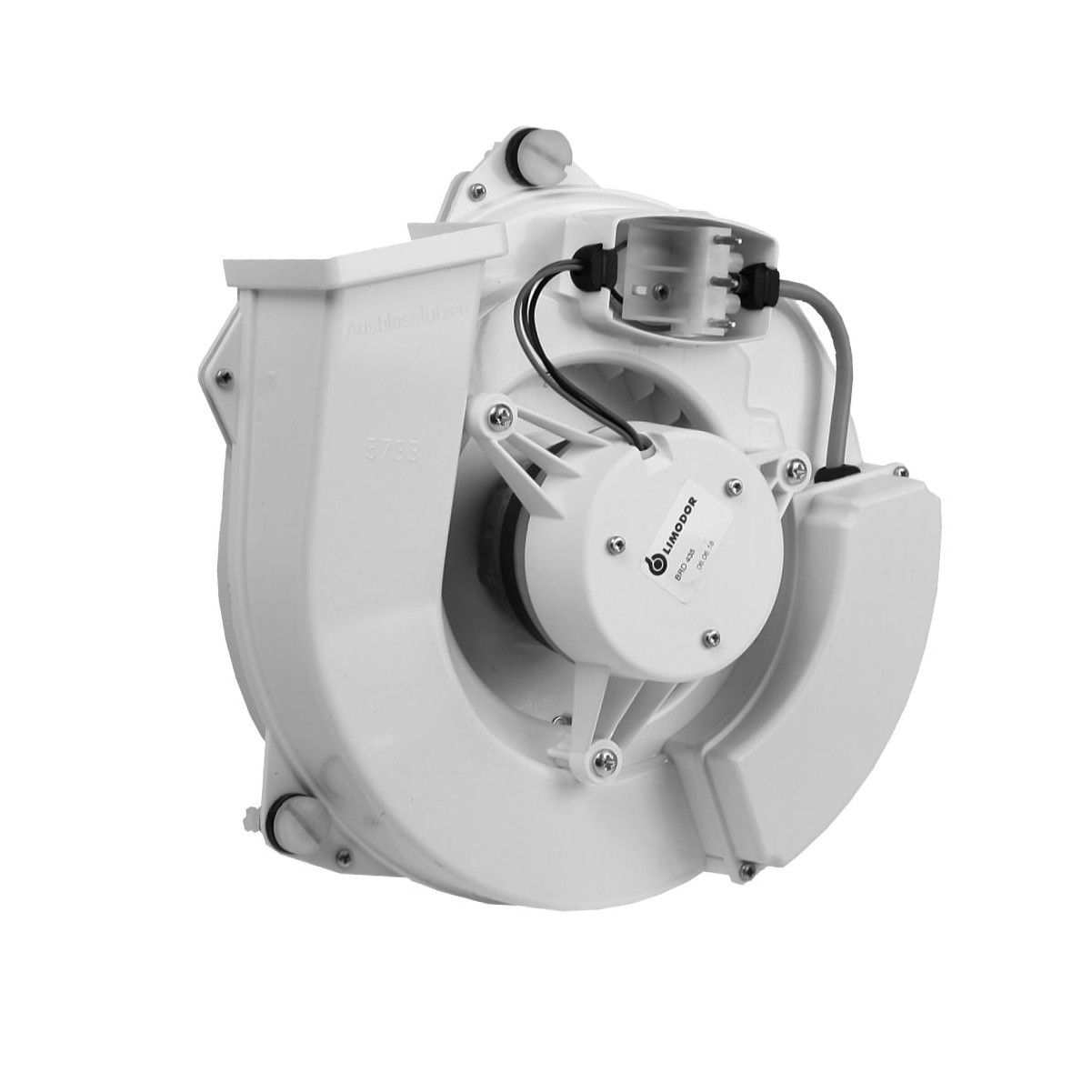 Limot Gebläseeinheit ELF 100 1-stufig 100 m3/h Ersatzgebläseeinsatz Kondensatormotor Hersteller-Artikelnummer 00180