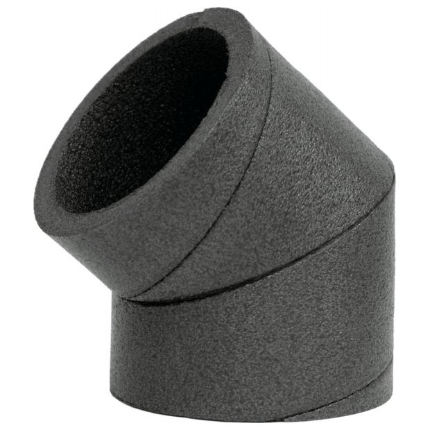 WOLF ISO-Rohrsystem Bogen DN125 45Gr CWL 180 Brandklasse B1 DIN4102 2576012