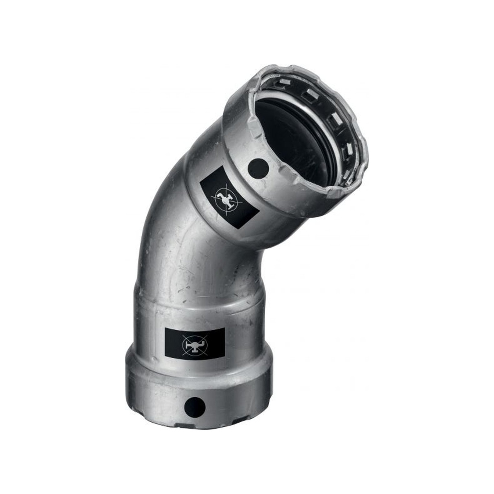 Viega Megapress 4226 Bogen 2 Zoll 45 Grad SC-Contur Zink-Nickel 694623