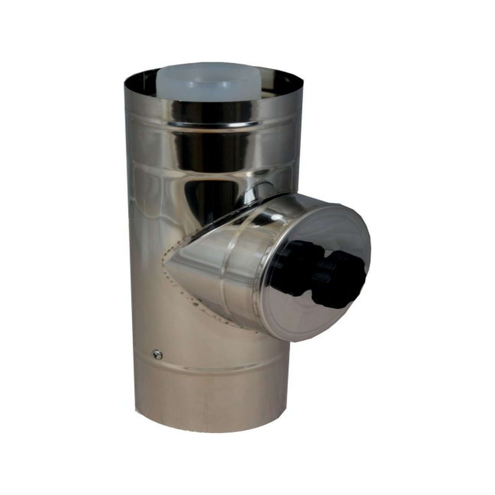 Wolf Revisionsstück DN80/125 250mm Edelstahl Polypropylen Luft-Abgasrohr Fassade 2651660