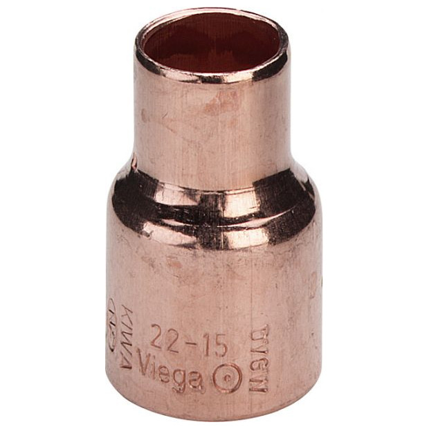 Viega Kupfer Muffe 95240 reduziert 15x10mm Lötfitting 110154