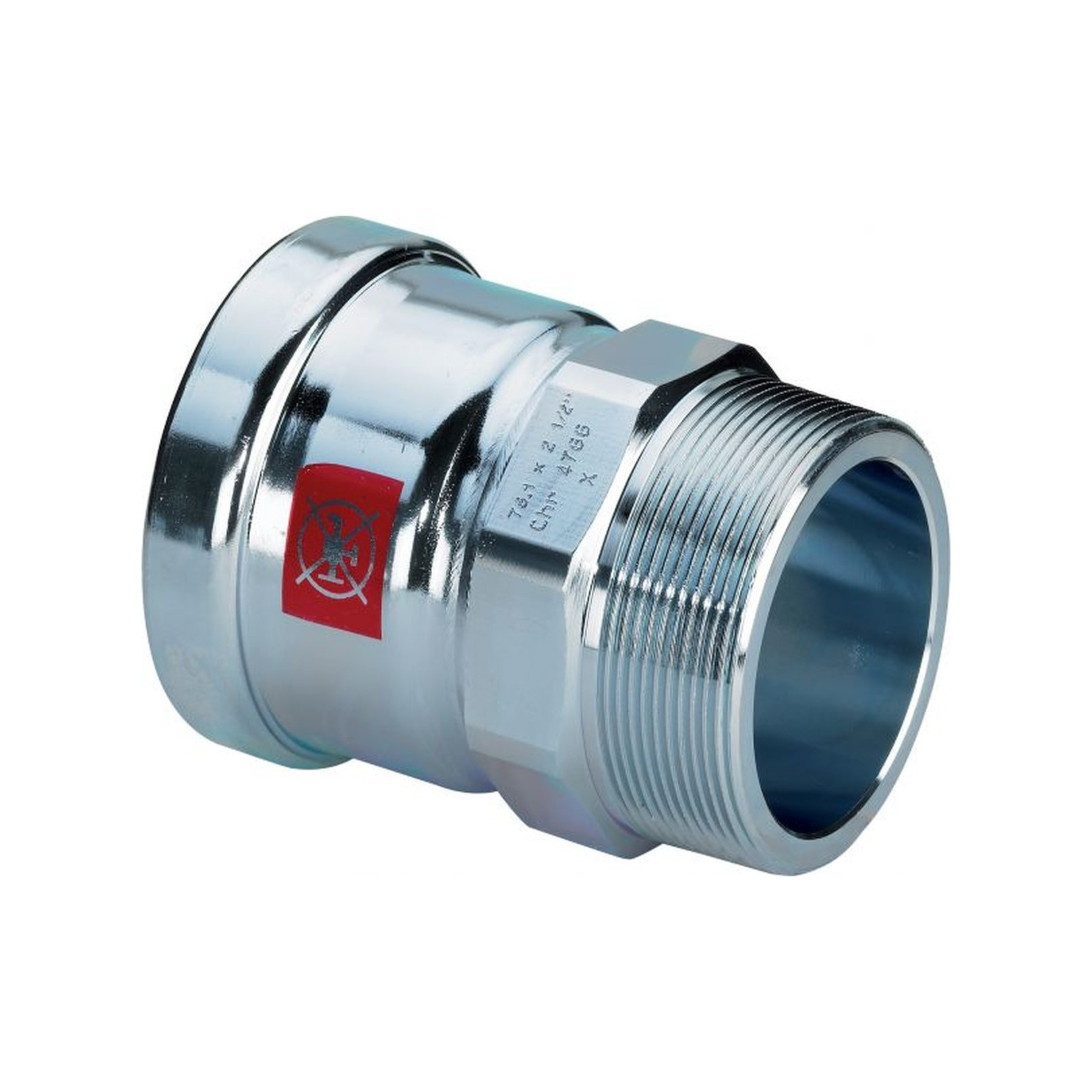 Viega Prestabo XL Uebergangsstueck 1111XL Stahl Mehrkant Aussengewinde 629977