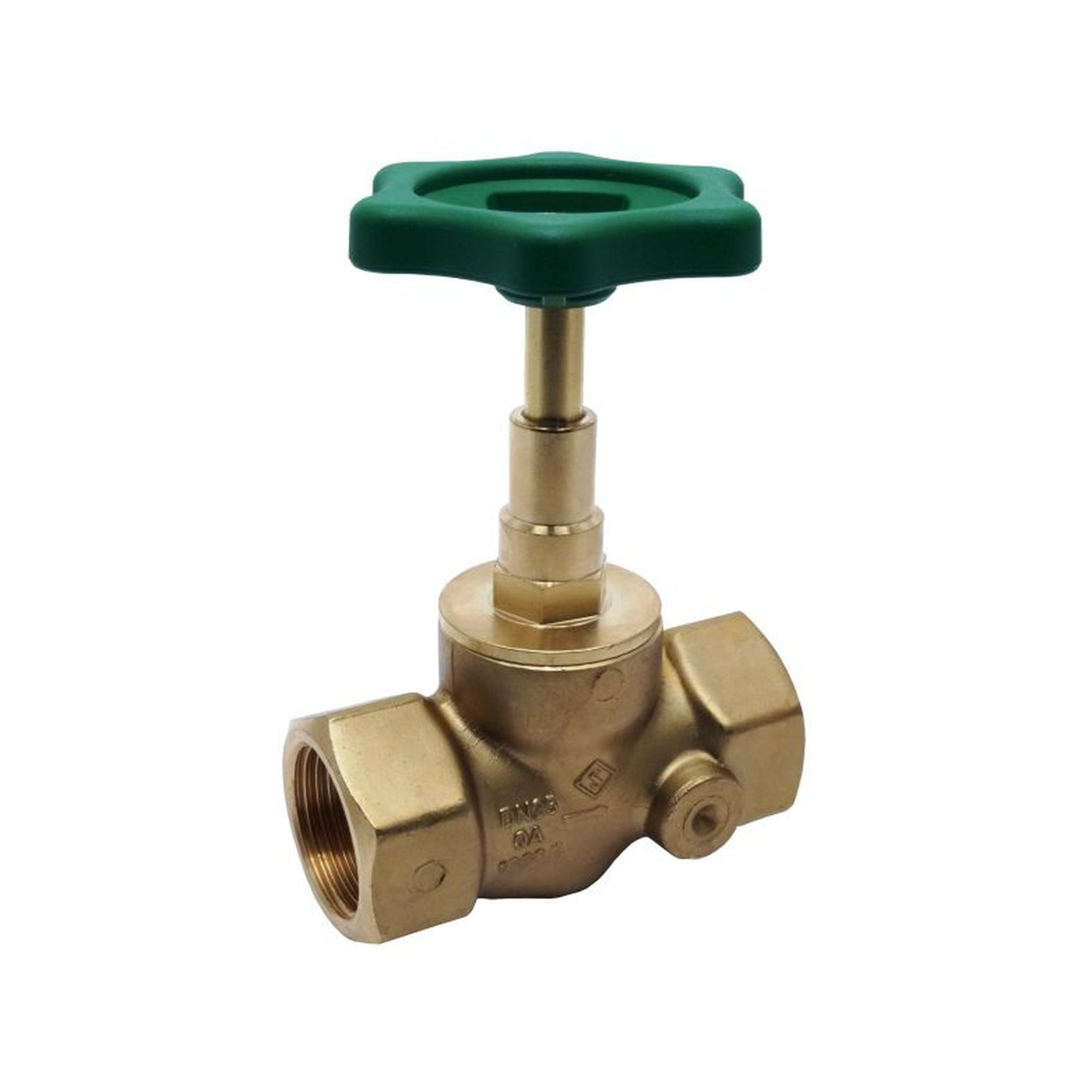 Aalberts Messing-Durchgangsventil 1201 1-Zoll Innengewinde schallschutzgeprüft 0000204