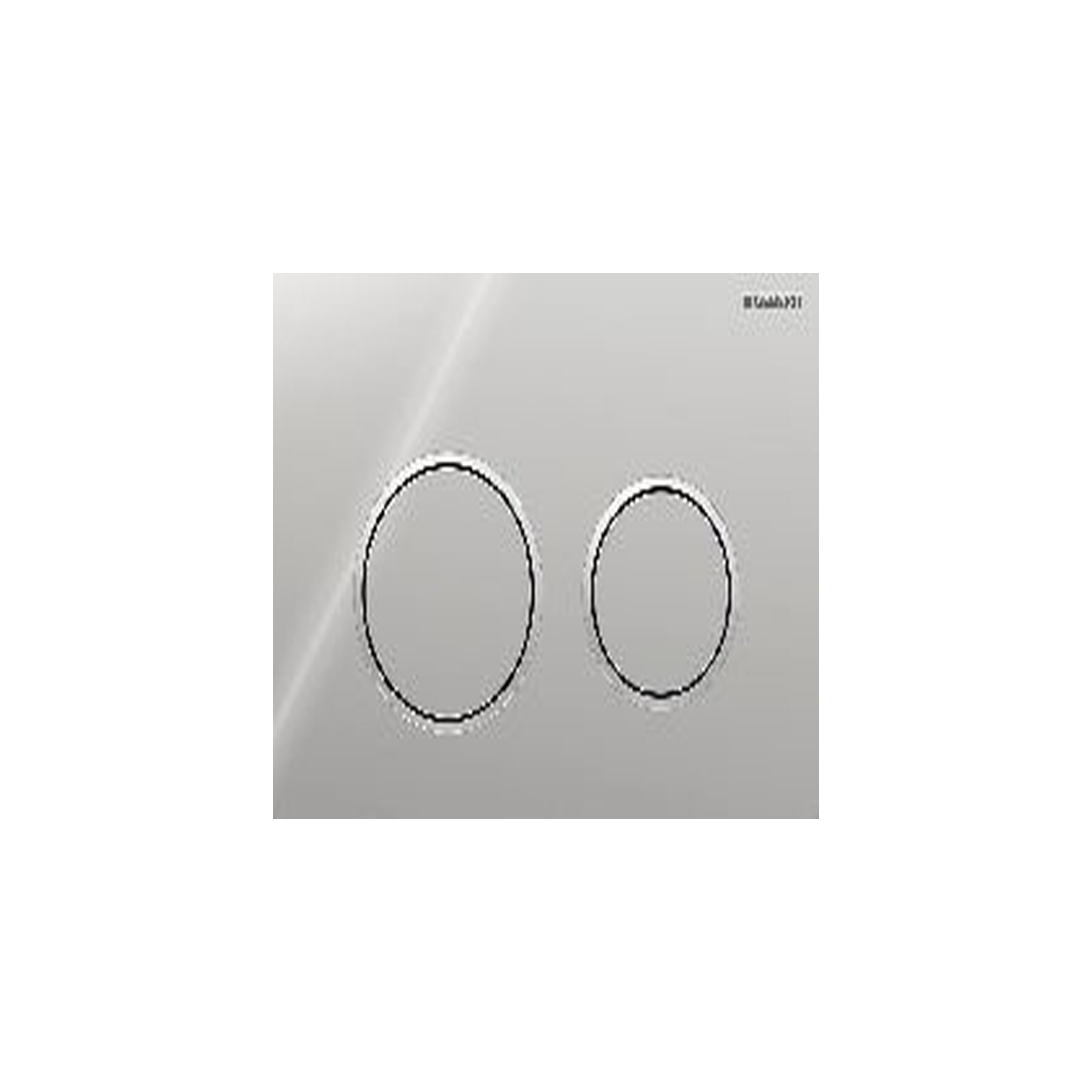 Geberit Betätigungsplatte Omega 20 2-Mengen-Spülung Chrom mattverchromt rund Kunststoff 115085KH1