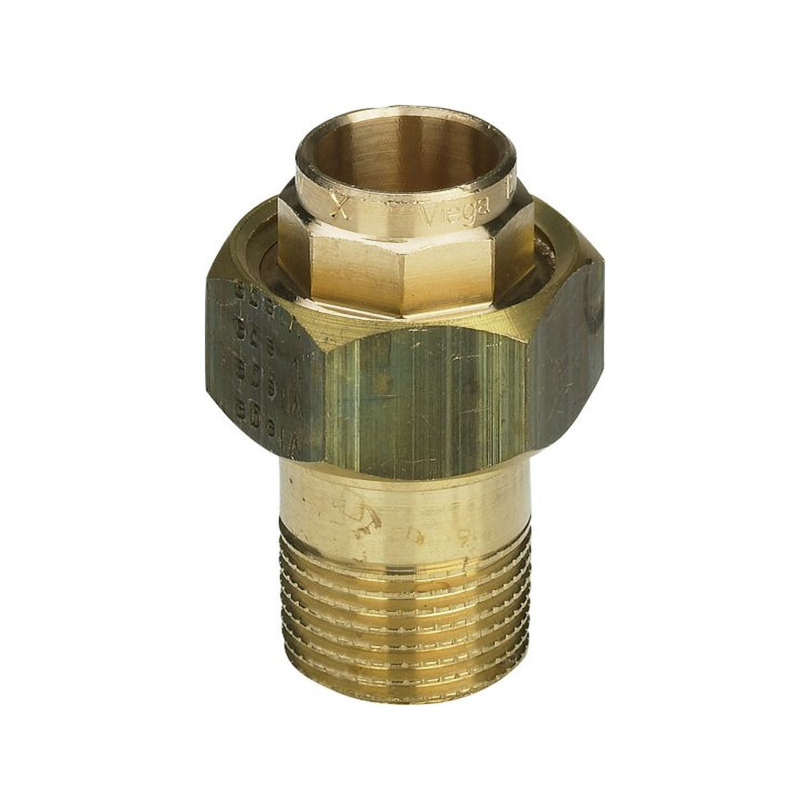 Viega Rohrverschraubung 22 mm x R 1 Rotguss Siliziumbronze konisch dichtend Hersteller-Artikelnummer 109080