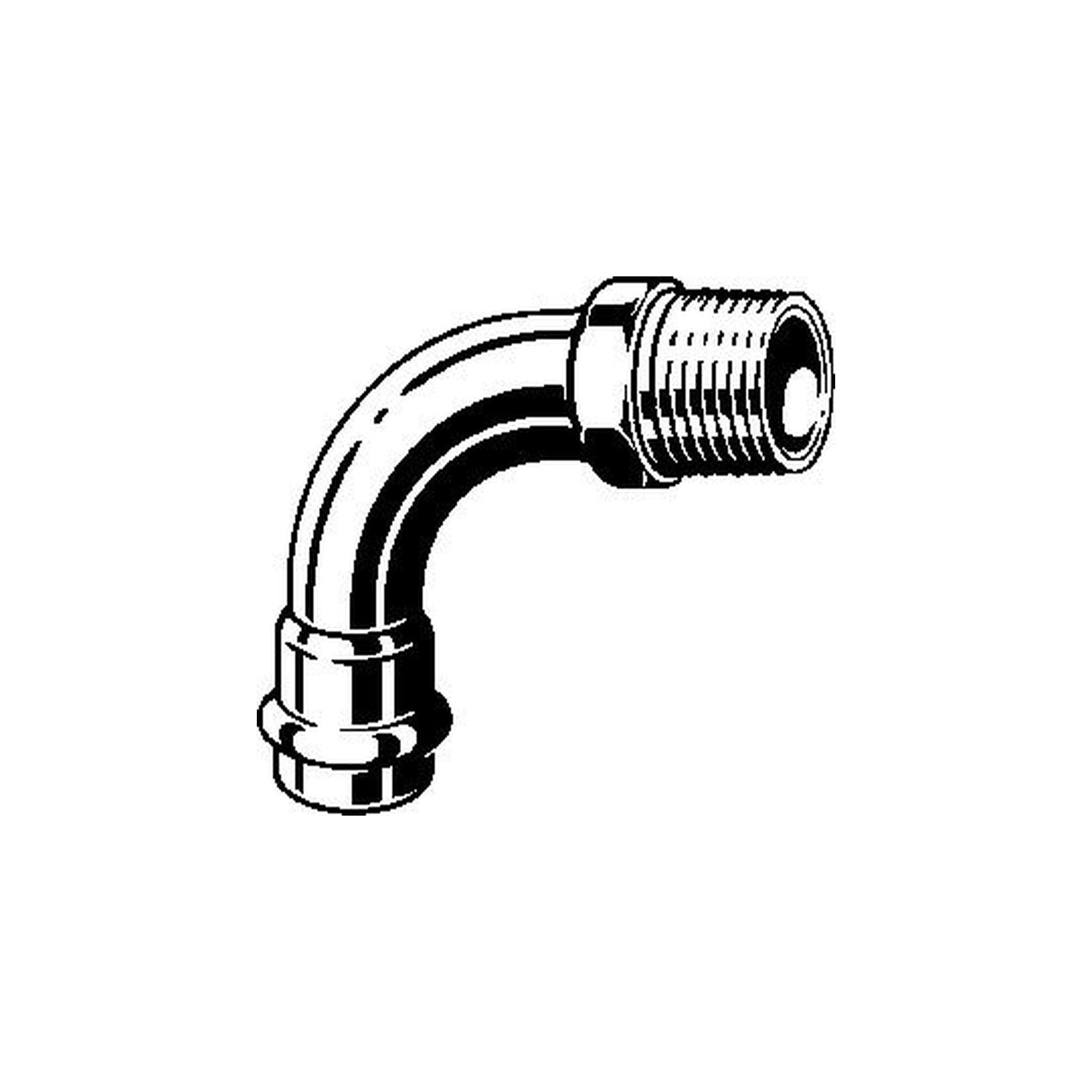 Viega Temponox Bogen 90 Grad SC-Contur 28mm R1 Stahl nichtrostend 812447
