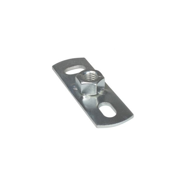 WALRAVEN Grundplatte 670 Wandplatte IG M10 4-fach angeschweisste Mutter Stahl verzinkt 6703010