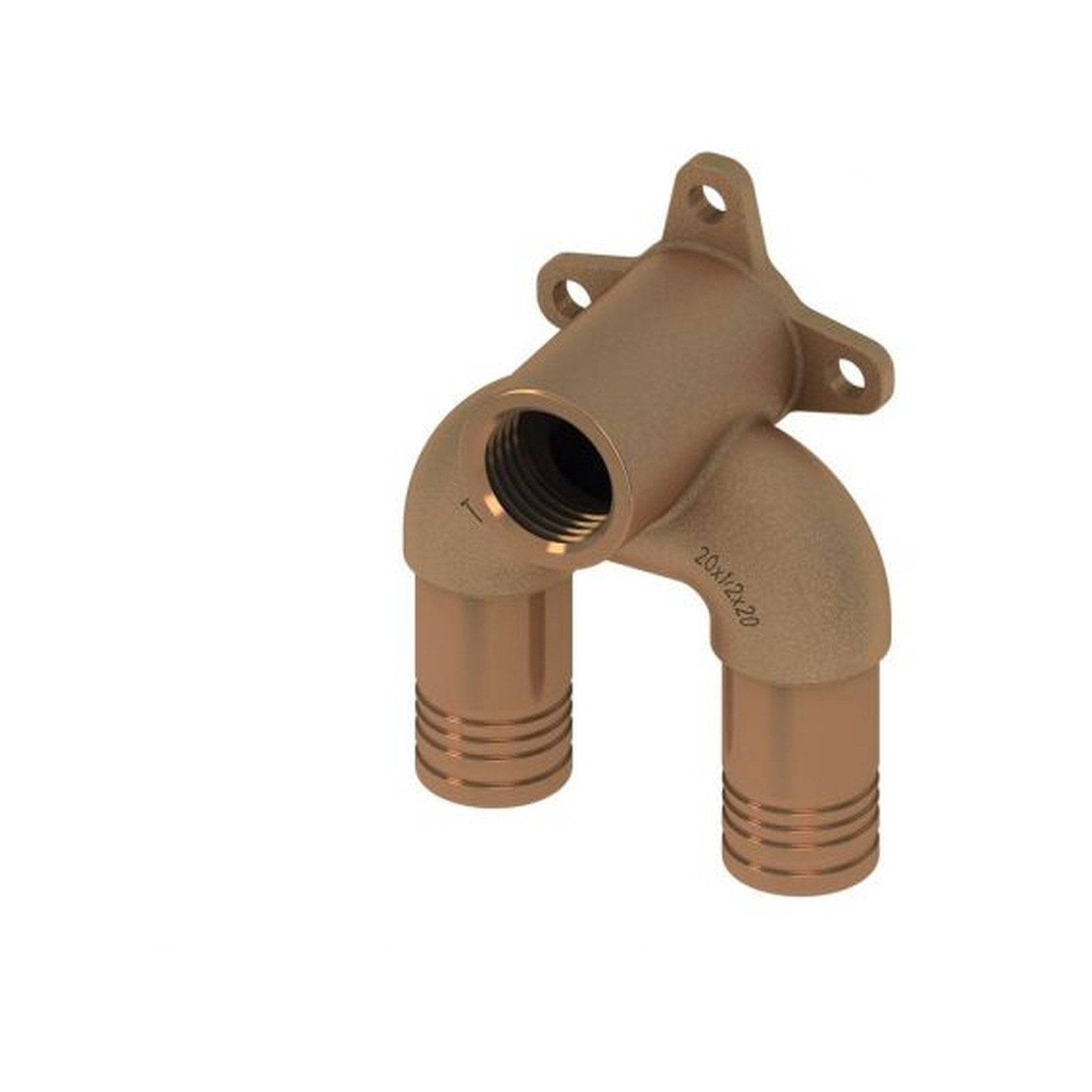 TECElogo-Push Universal-Doppelwandscheibe 20 Rp 1/2 20 Rotguss Siliziumbronze 8723011