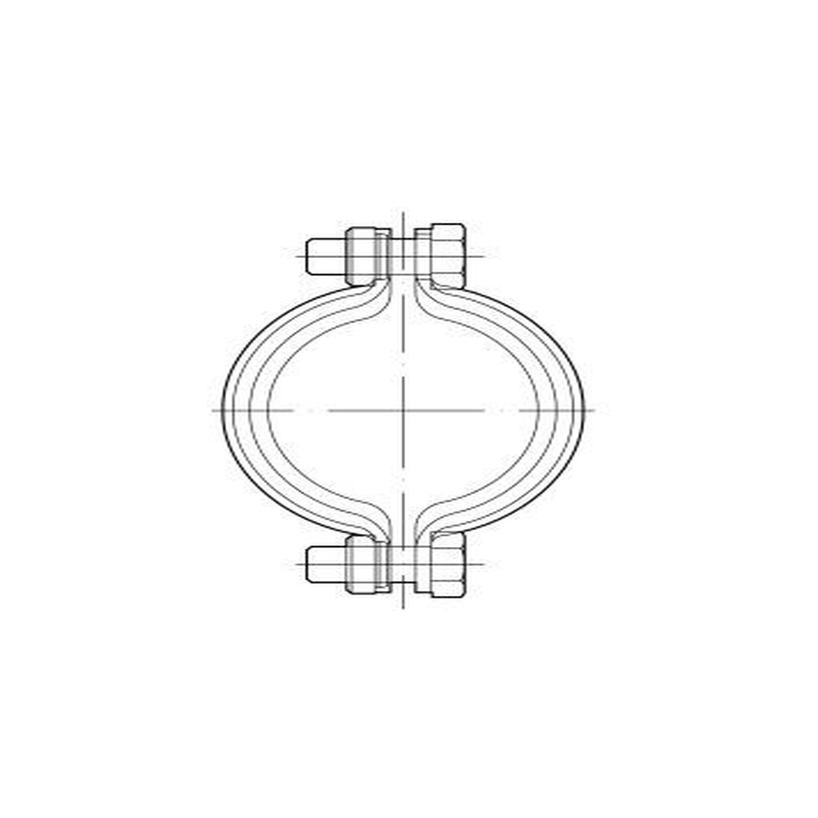 Aco Passavant GM-X Sicherungsschelle DN100 feuerverzinkt axialer Schub 0174.45.01