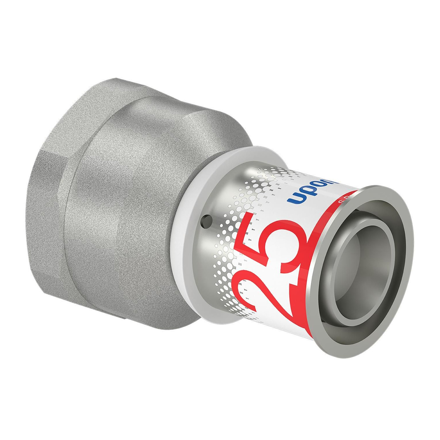 Uponor S-Press PLUS Übergangsmuffe 25 mm DN25 IG Pressmuffe Rp 1 Zoll Edelstahlpresshülse DVGW 1070520