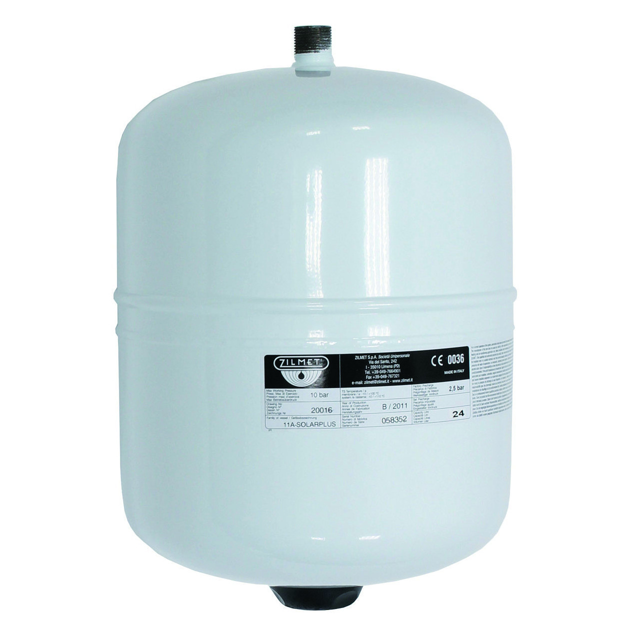 Vaillant Solar-Ausdehnungsgefäß 25 l wandhängend Vordruck 1.5 bar frostschutzmittelbeständig Hersteller-Artikelnummer 302098