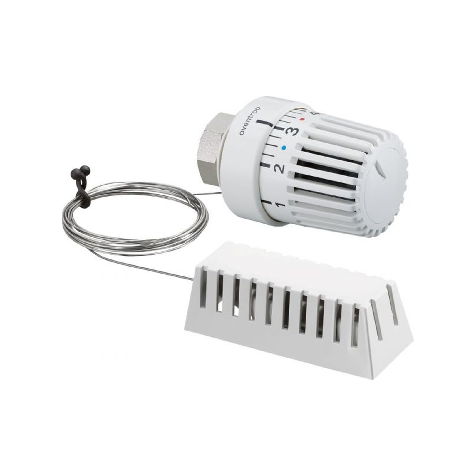 Oventrop Thermostat Uni LH Fernfühler M30x1.5 2m Kapillarrohr Temperaturbereich 7-28°C Nullstellung Weiß 1011665