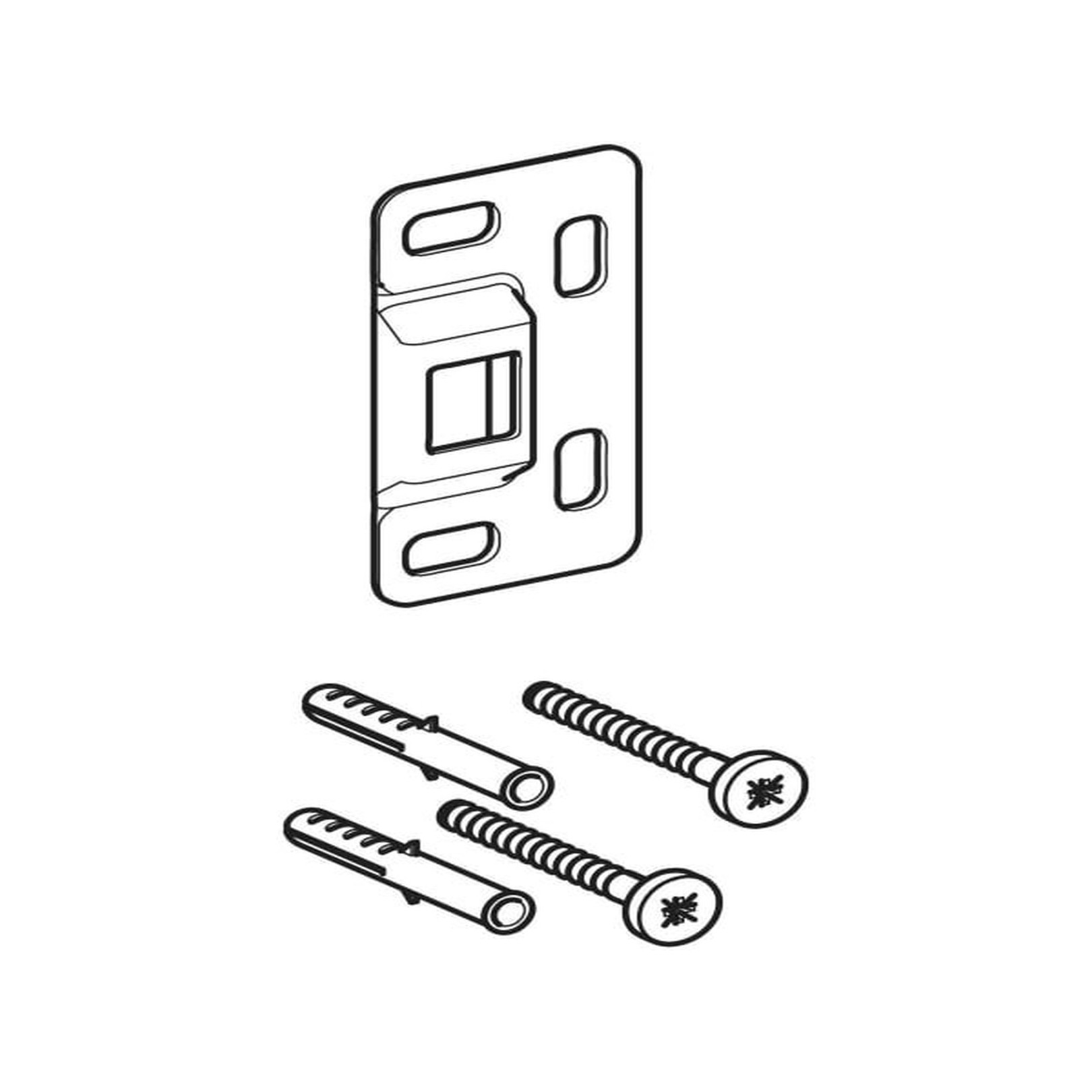 Geberit Befestigungsmaterial Waschtischunterschrank Set Schrauben Dübel 245631001