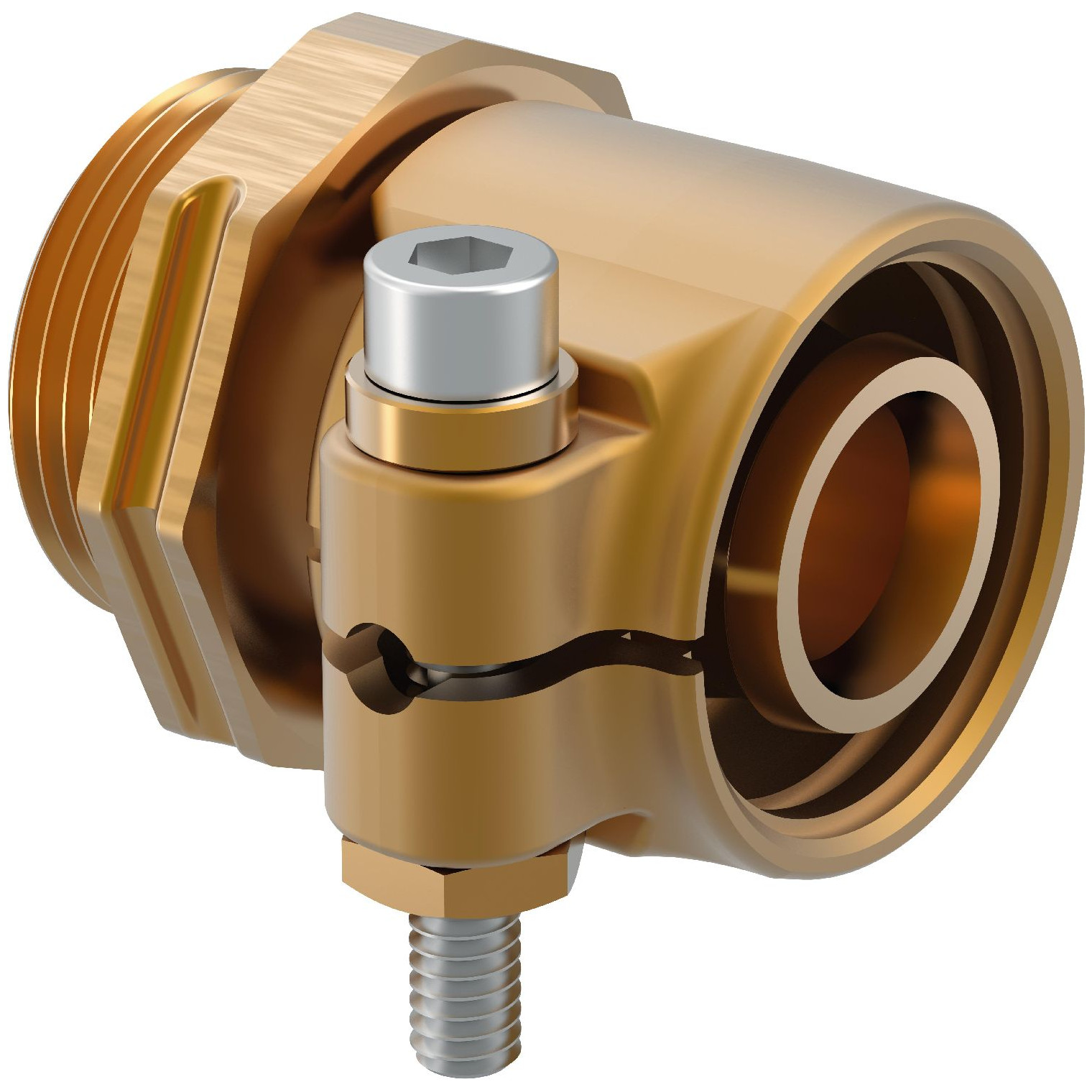 Uponor Wipex Übergangsnippel PN10 32x4,4-G1 Messing O-Ring Edelstahl 1018338