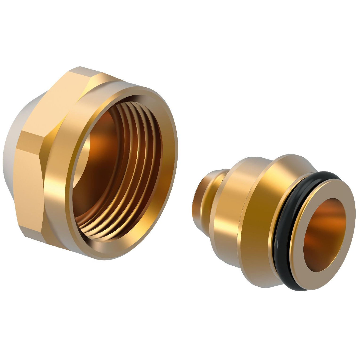 Uponor Vario Klemmringverschraubung PEX 16x1,8/2,0 G3/4FT Euro Messing 1065284