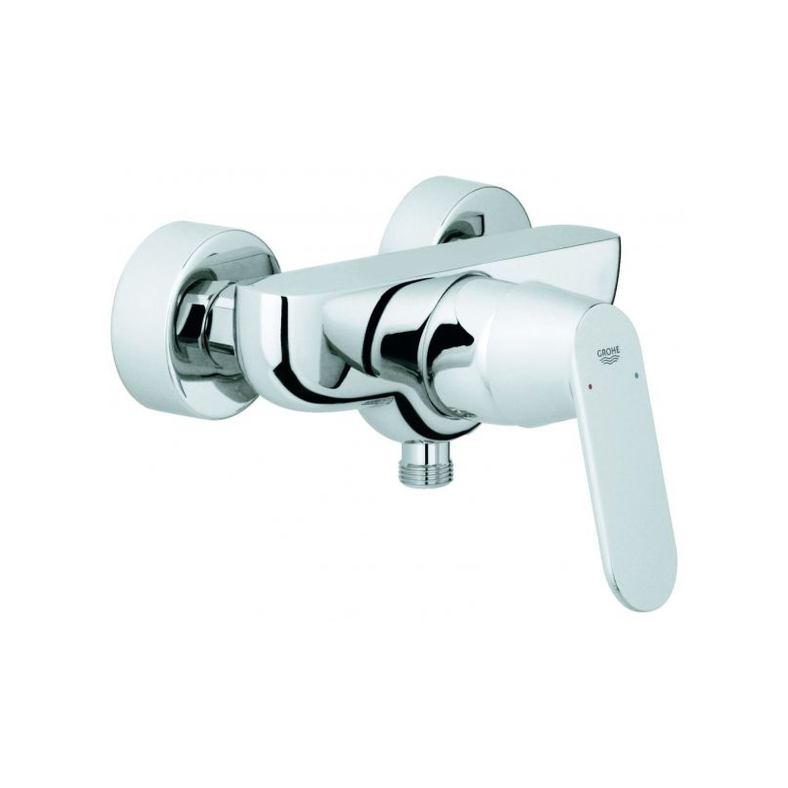 Grohe Brausebatterie Eurosmart Cosmopolitan 32837000 Einhand Wandmontage Chrom SilkMove DN15 Mengenbegrenzung