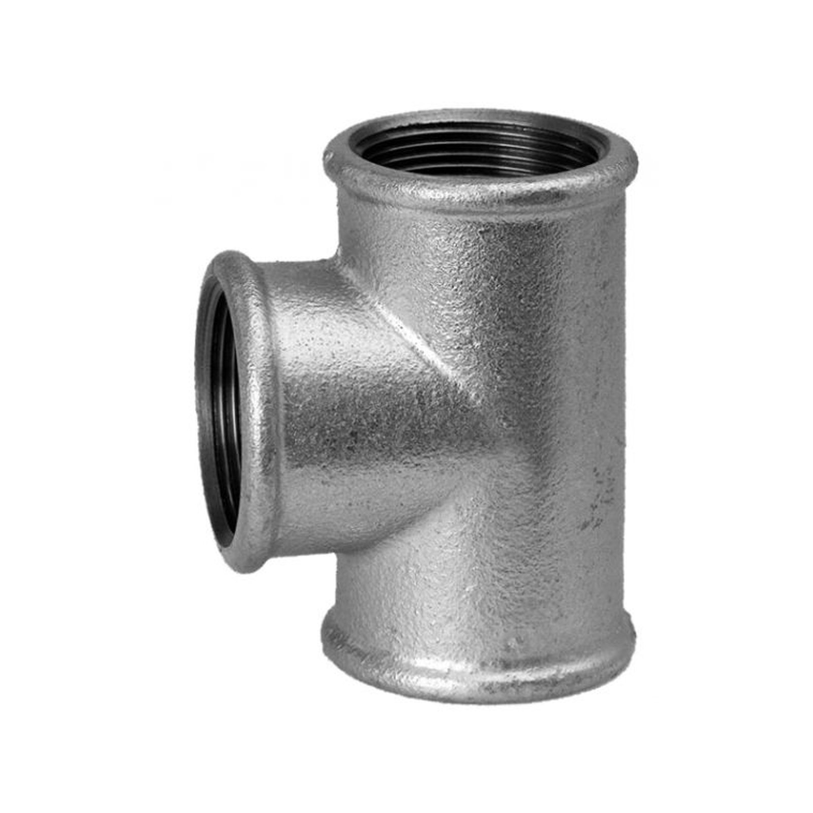 Temperguss-T-Stueck Nr.130 2" 90 Grad, verzinkt