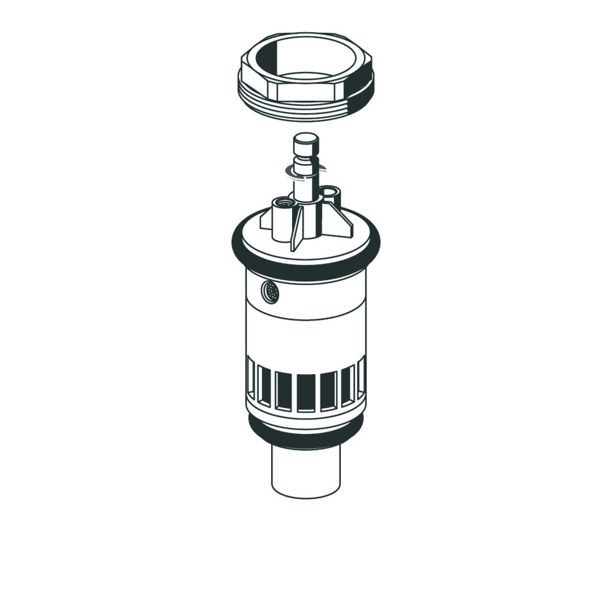 Schell Kartusche Urinal-Druckspüler Schellomat Basic komplett verchromt Hersteller-Artikelnummer 294930099