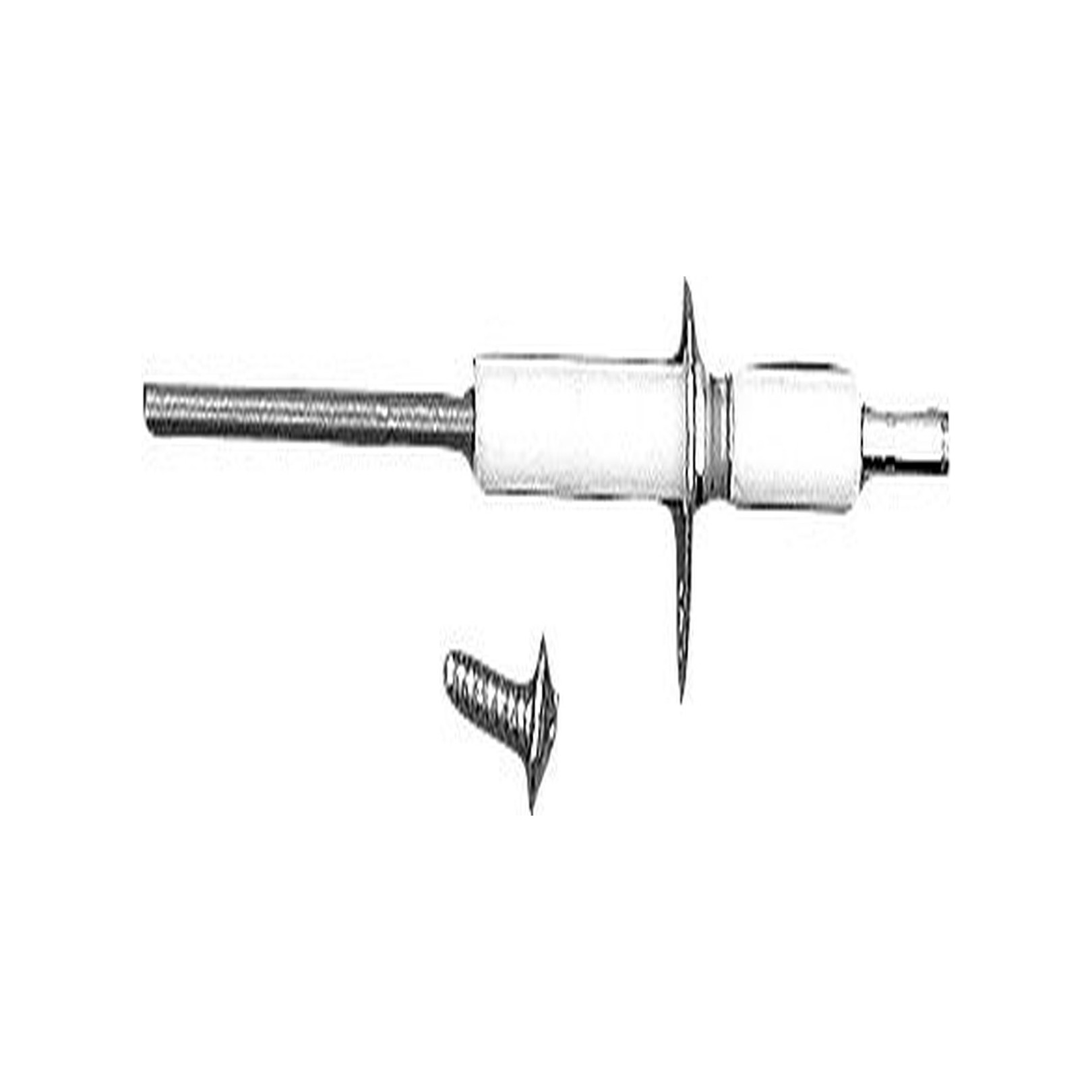 Junkers Ionisationselektrode Ersatzteil KN-Serie 42mm Isolator 4mm Anschluss 43mm Draht 87290107010