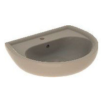 Geberit Waschtisch Renova 60x49cm bahamabeige mittig Hahnloch Überlauf Sanitärkeramik 223060080