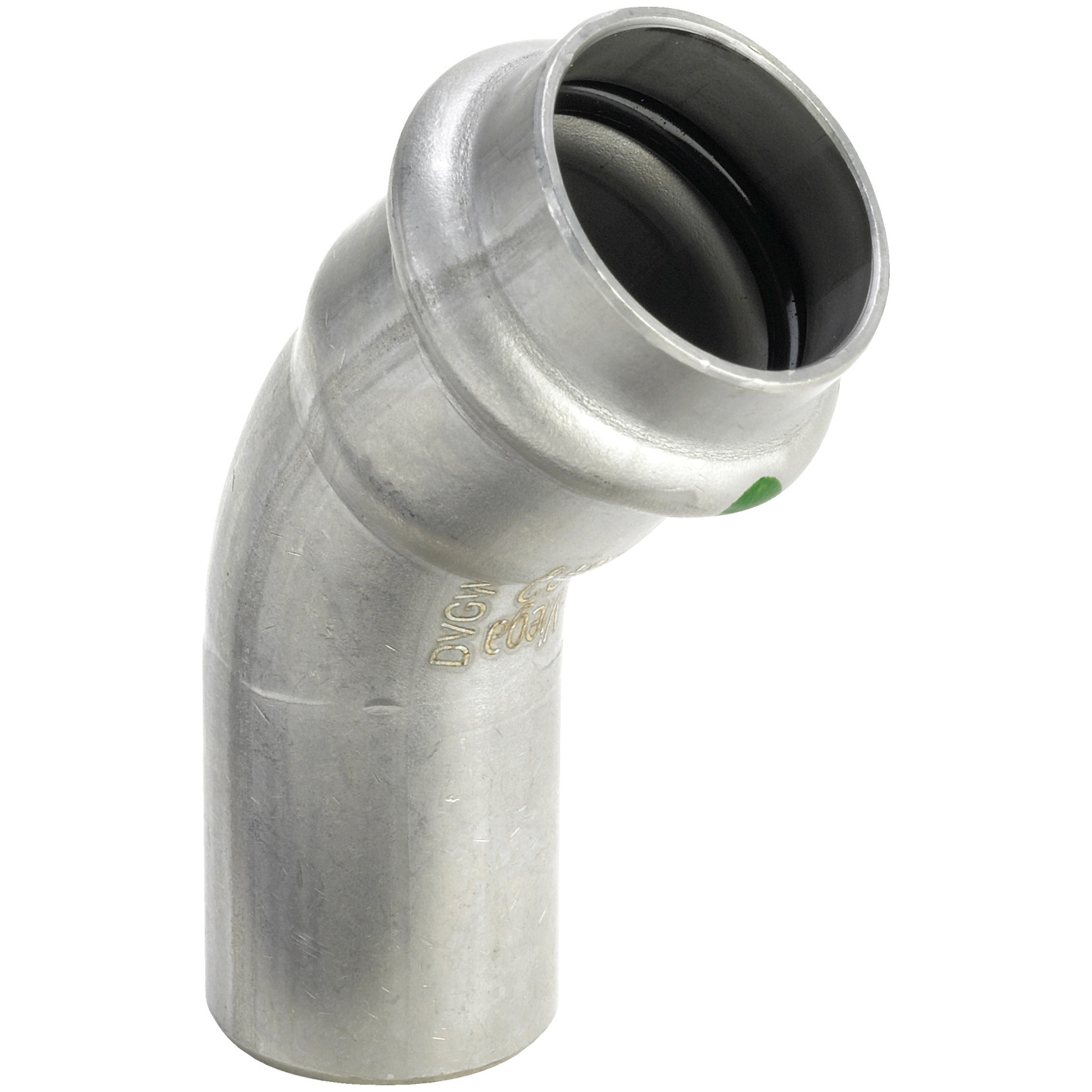 Viega Sanpress Inox Bogen 2326.1 45 Grad Edelstahl 54mm SC-Contur 435448