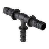 Geberit T-Stück Mepla reduziert PVDF Ø 20x16x20 mm unverpresst undicht O-Ring EPDM 622311005