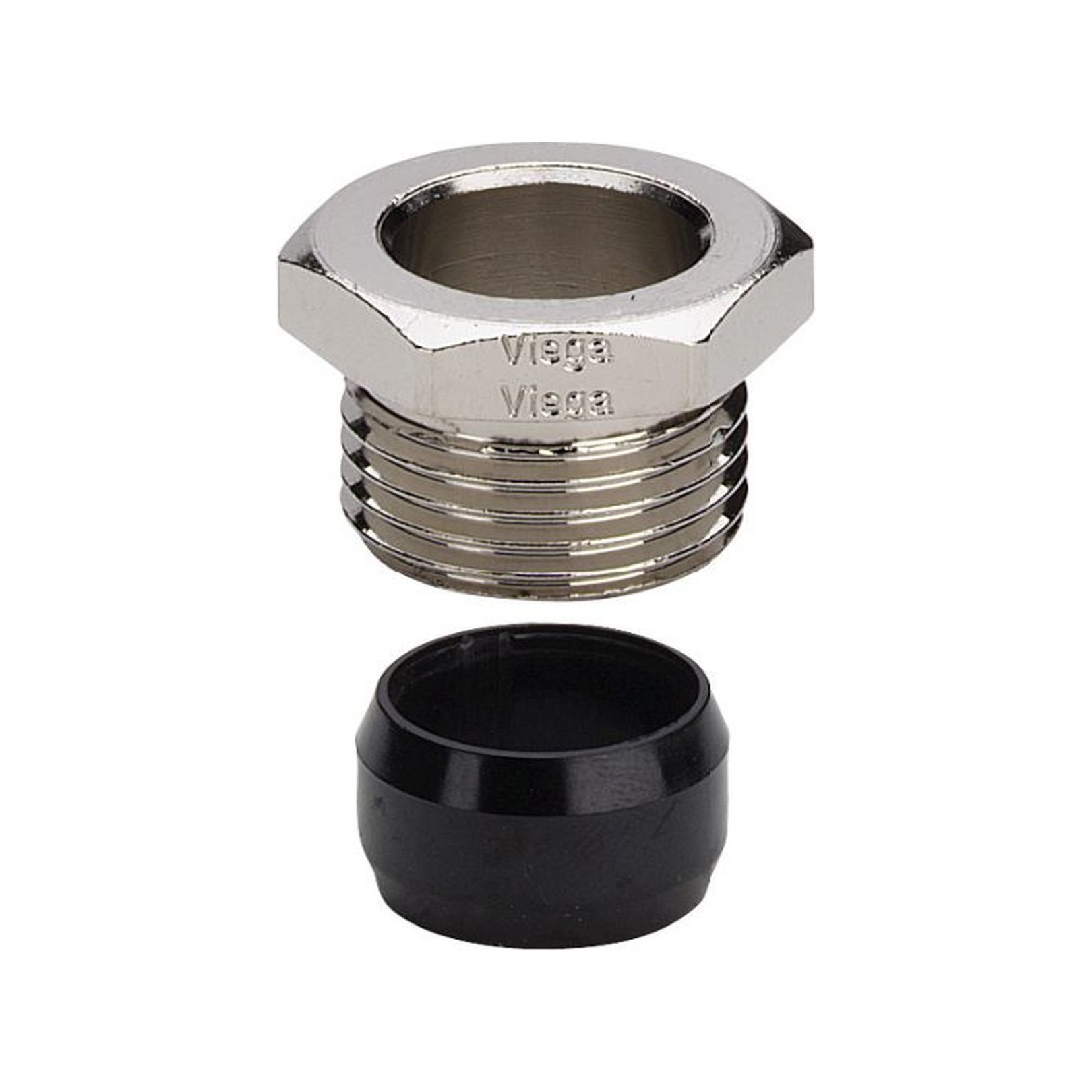 Viega Verschraubung Raxofix 94576.1 15x1-2 Messing vernickelt 112059