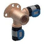 Geberit FlowFit Eckanschlusswinkel 90 Grad Rotguss bleifrei 20mm 1/2 Zoll Pressindikator 620921001