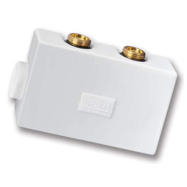 Bemm Heizungszubehör M-Ventil Purline DN15x50mm Eck Weiss 9016 Voreinstellung Thermostatanschluss ZPXVESW5