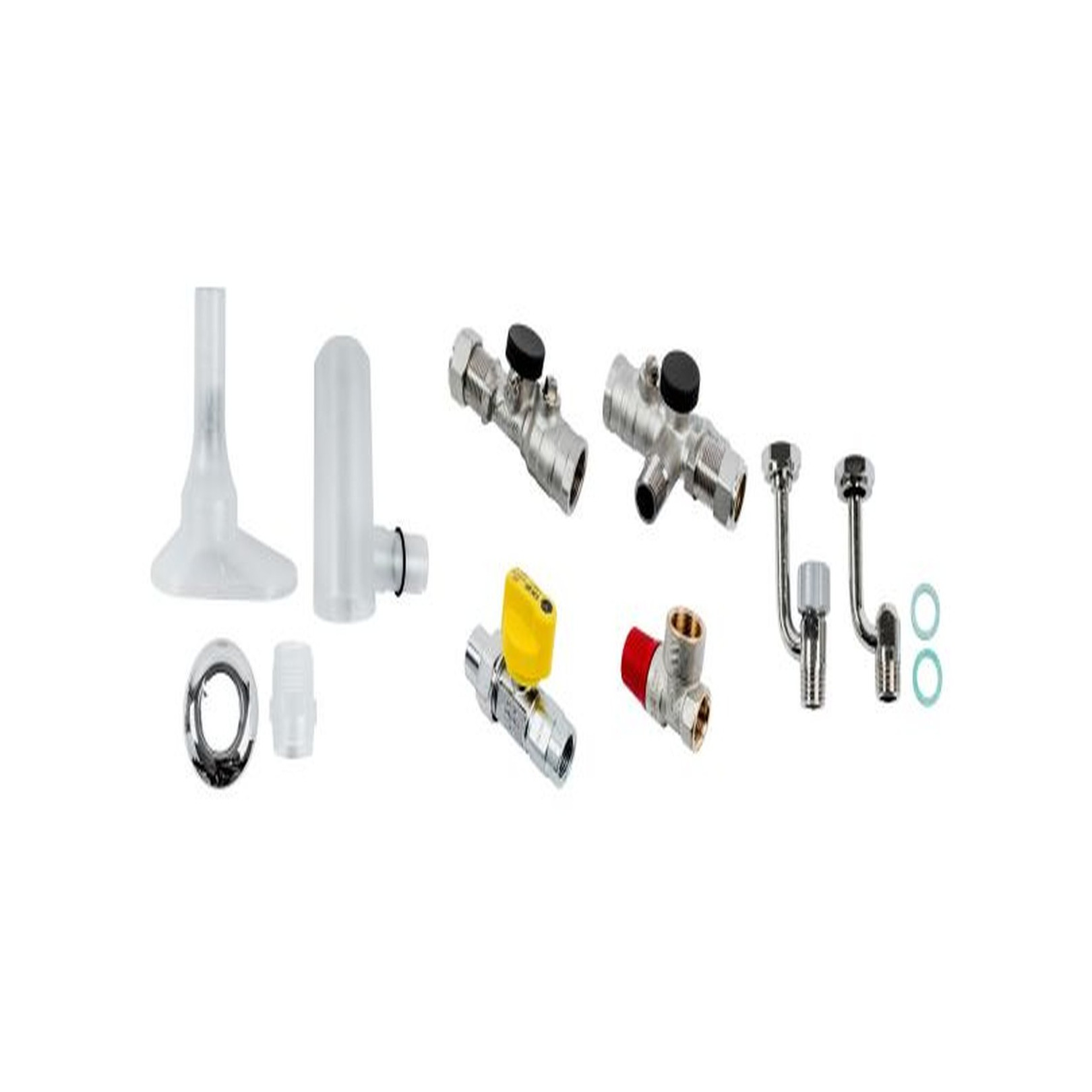 Wolf Anschluss-Set Kombithermen AP KFE-Hahn thermische Sicherung Sicherheitsventil 3 bar 2072345