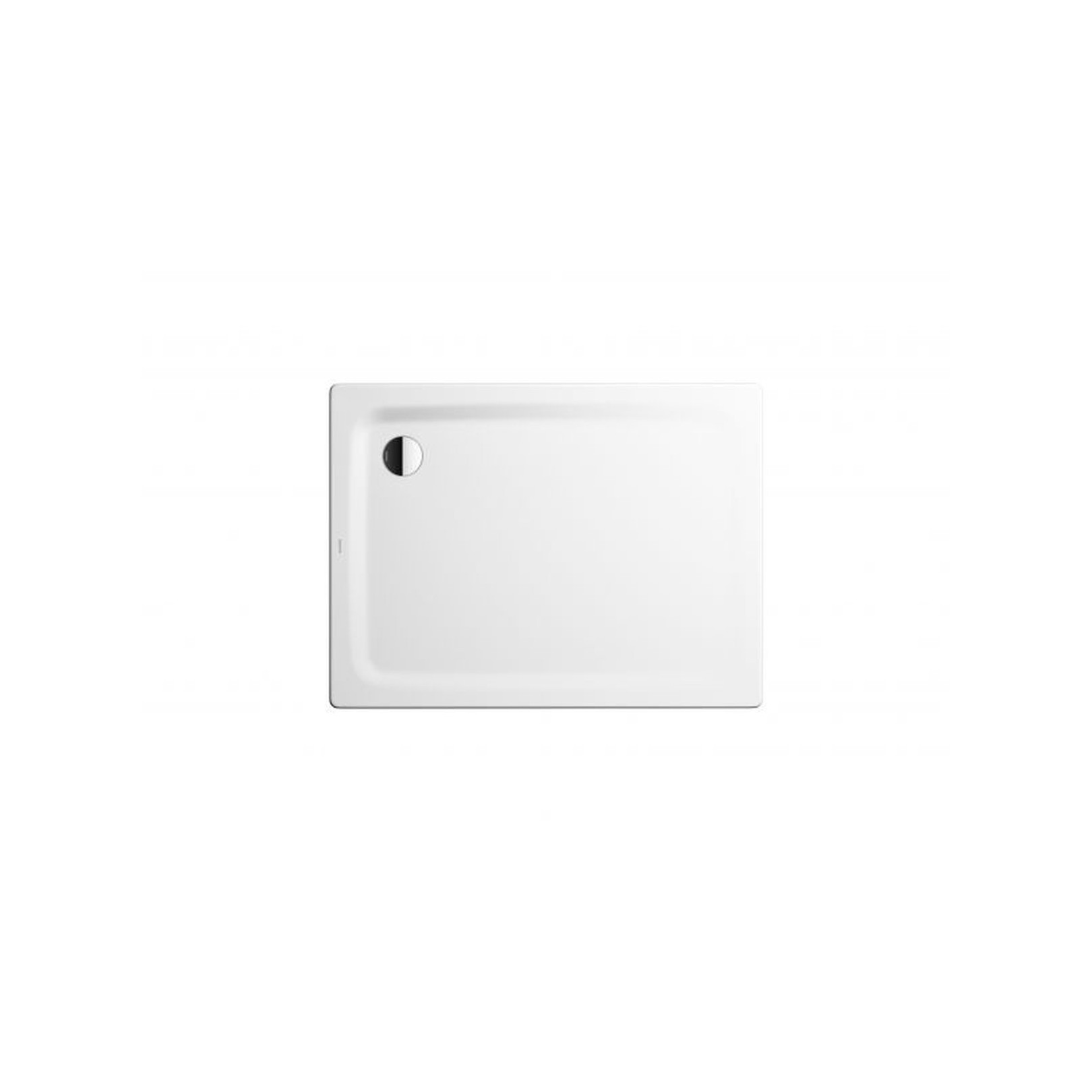 Kaldewei Duschwanne Superplan Classic 407 100x120x2.5cm alpinweiß Stahl-Emaille Eckablauf 430700010001