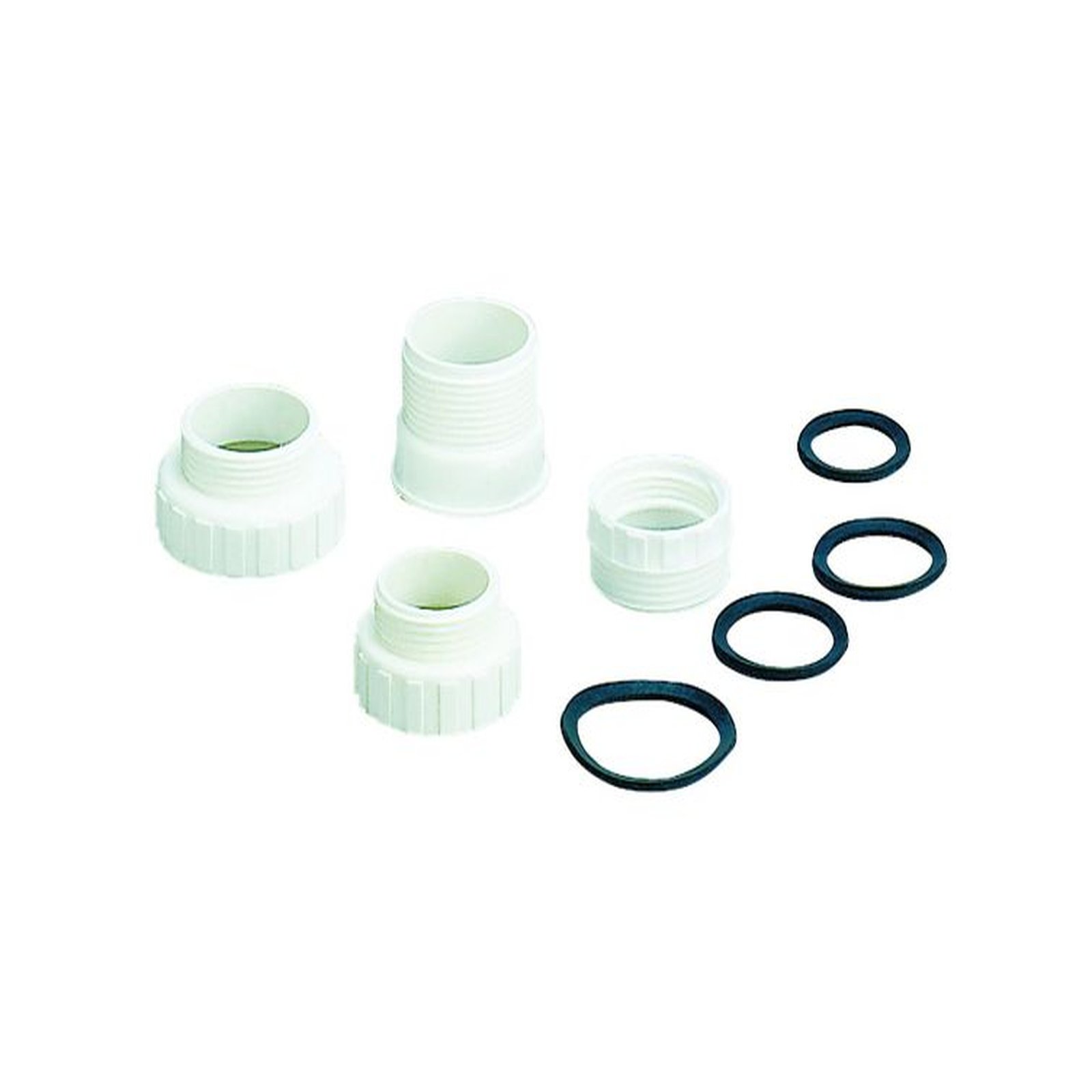 Dallmer Reduzier- und Distanzring 090218 1 1/2 Zoll IG 1 1/4 Zoll AG Polypropylen hochschlagfest 090218