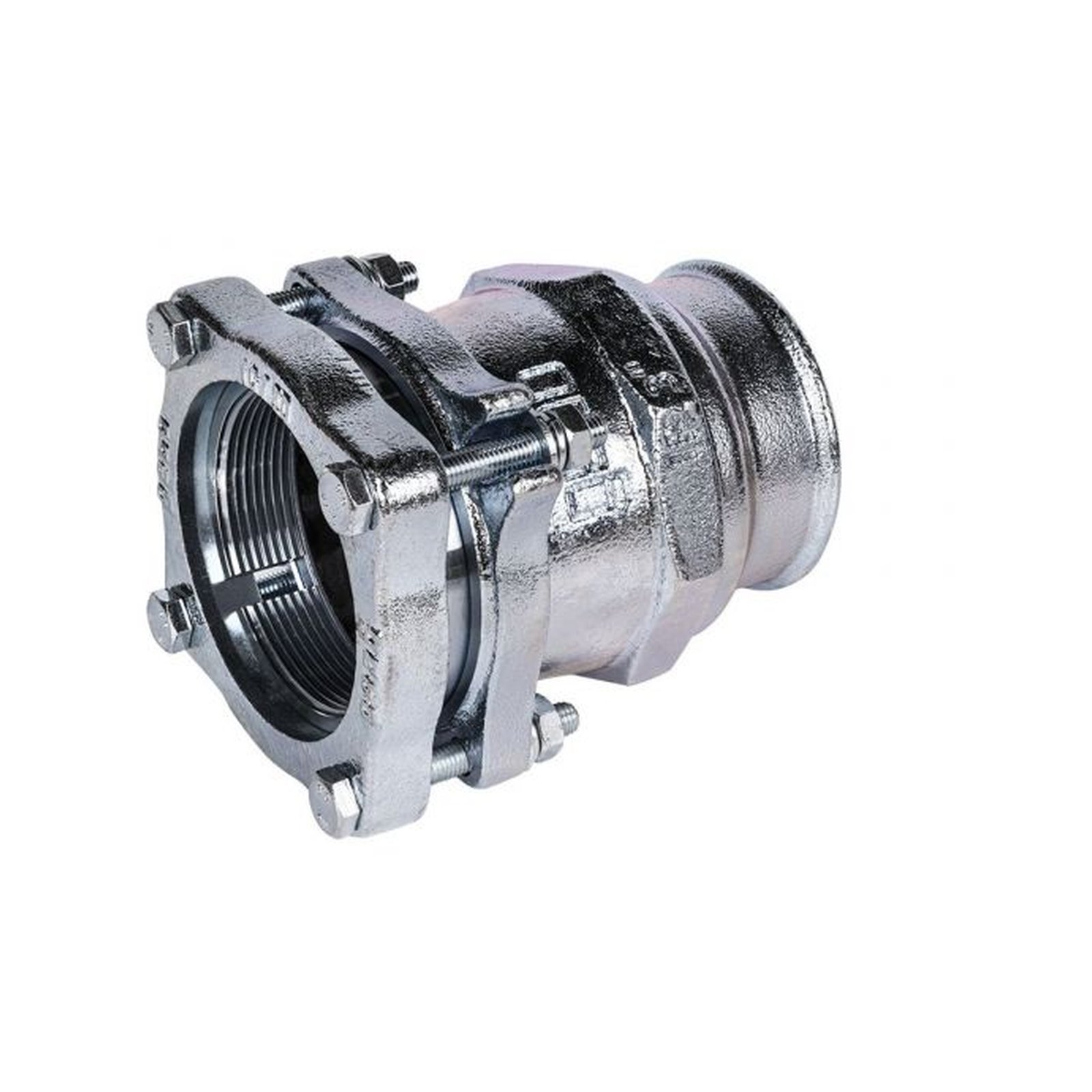 GEBO Temperguss Klemmverbinder IF 3 Zoll IG Gas PN1 Wasser PN16 verzinkt NBR 01.220.01.08