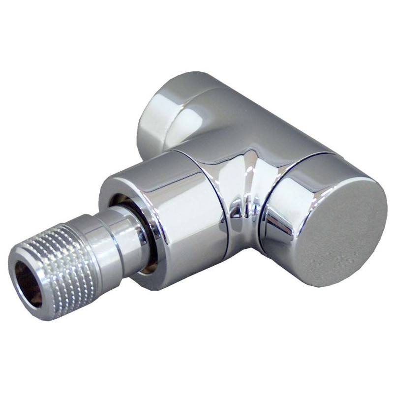 Oventrop Rücklaufverschraubung Combi E Eckform DN15 1/2 Zoll Chrom PN10 proportional Voreinstellung 1166052